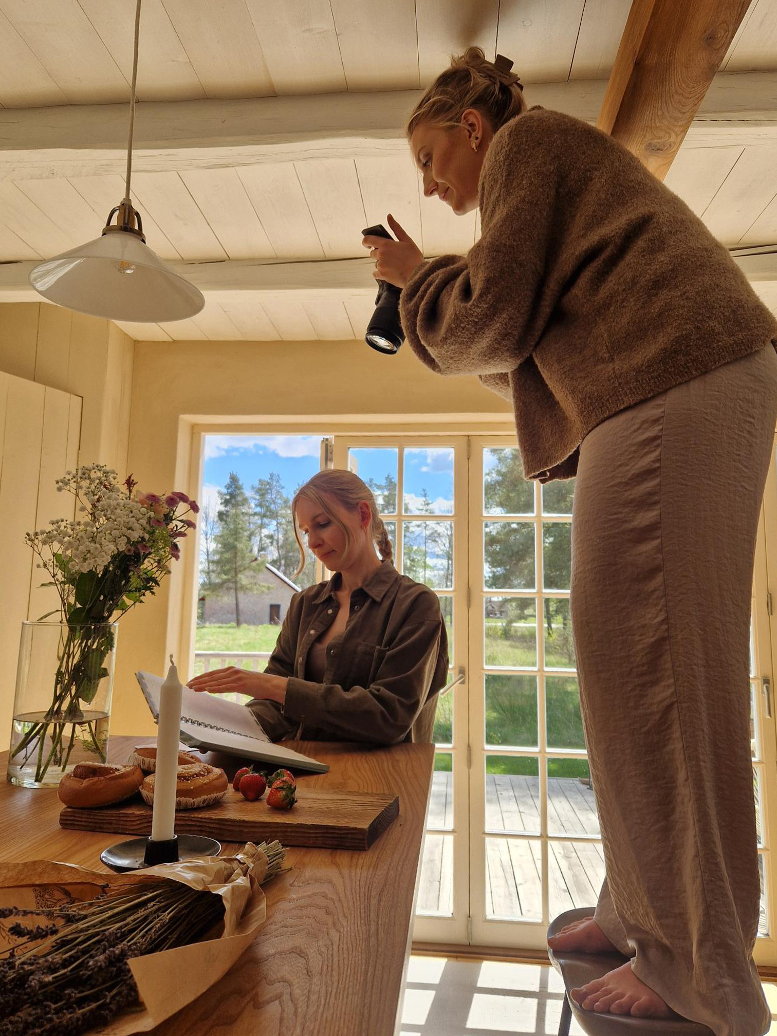 Foto på Emelies telefon